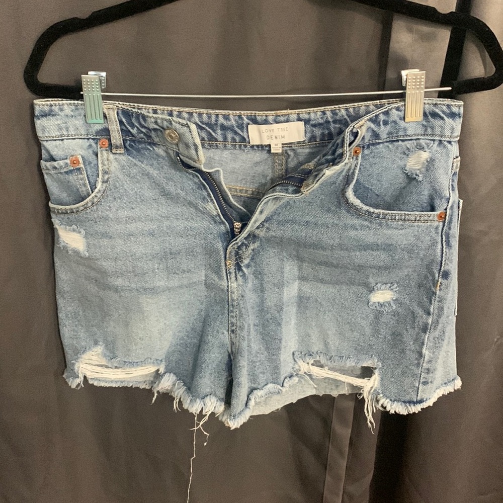 Denim shorts